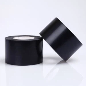 Chất lượng cao nhất Bám dính tốt Chống ăn mòn PVC Đường ống Bao Bì Bạc Đen 2x100ft